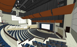 Mitchell Fine Arts Center indoor rendering