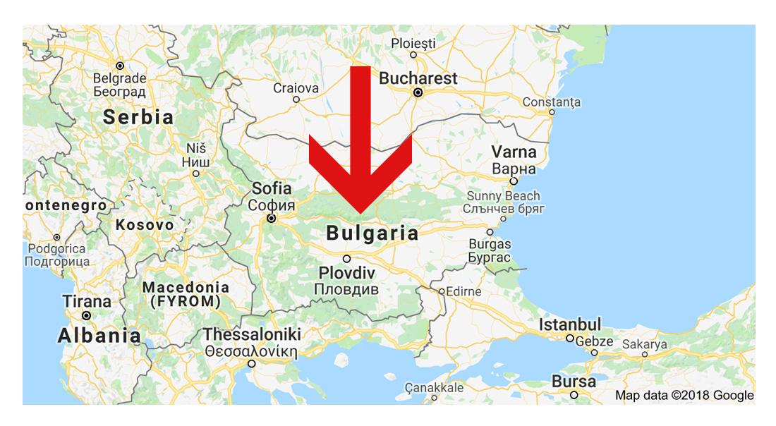 Bulgaria map screenshot